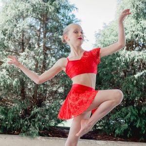 Girls Contemporary Lyrical Dance 2 Piece